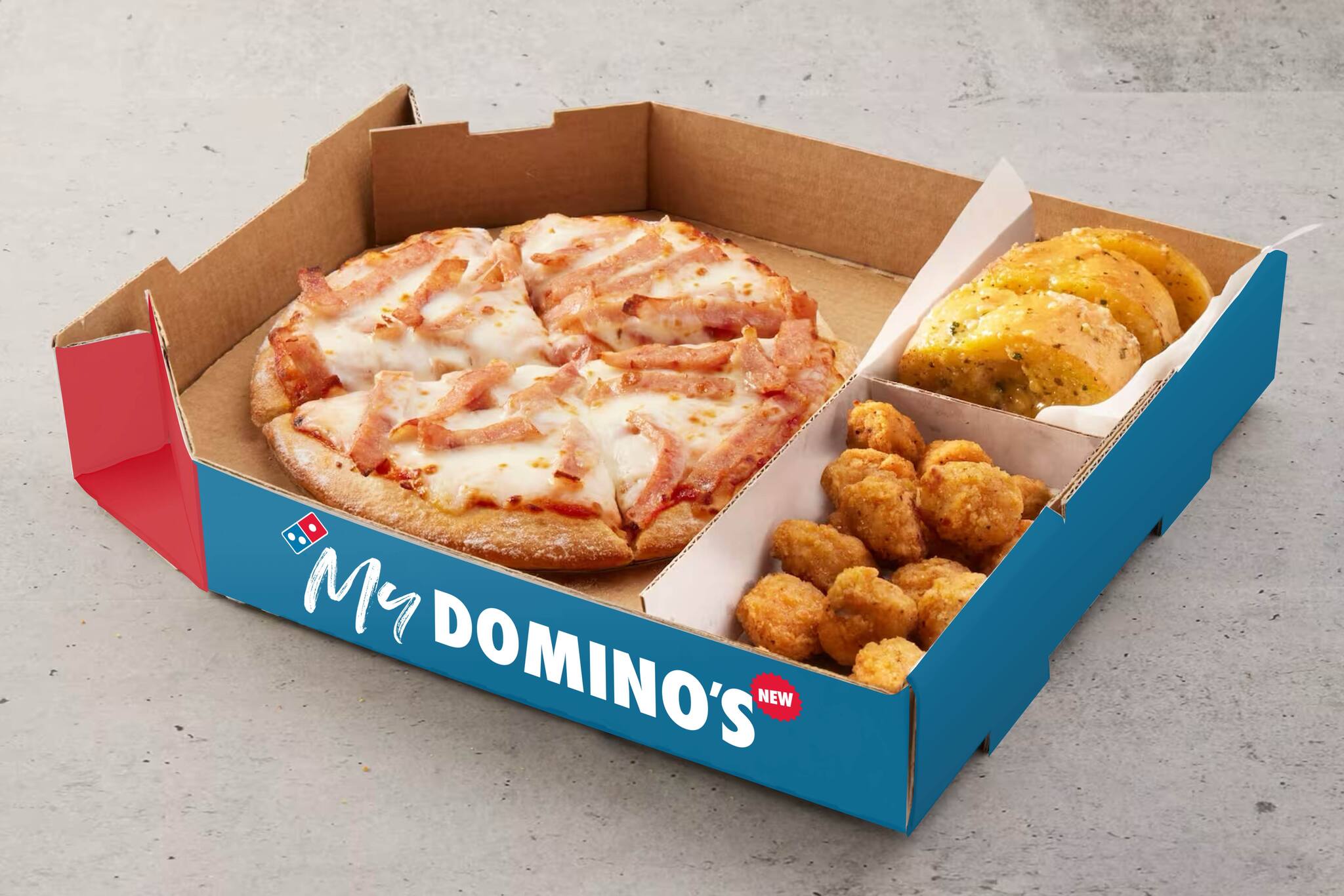 Mini Ham & Cheese Domino's Pizza