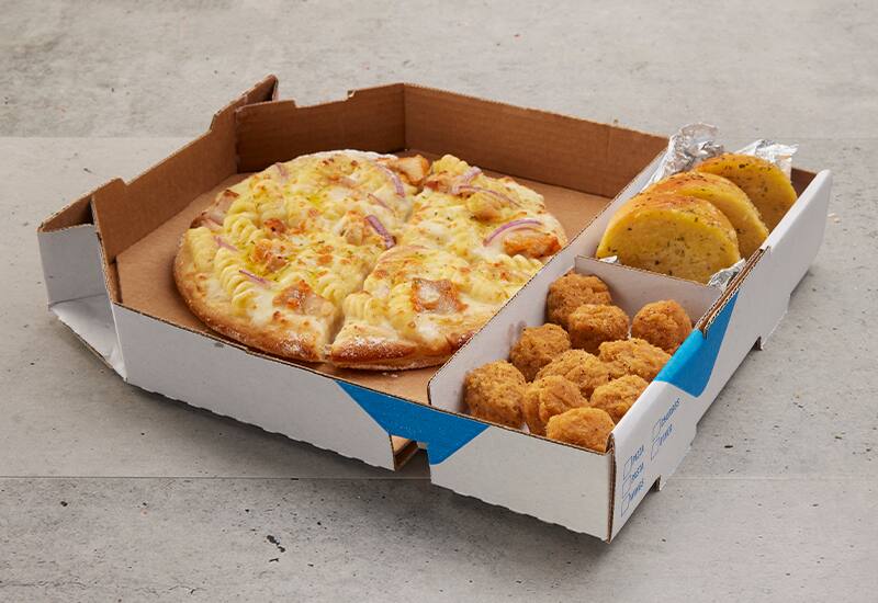 Mini Chicken Carbonara Pasta Pizza Domino's Pizza