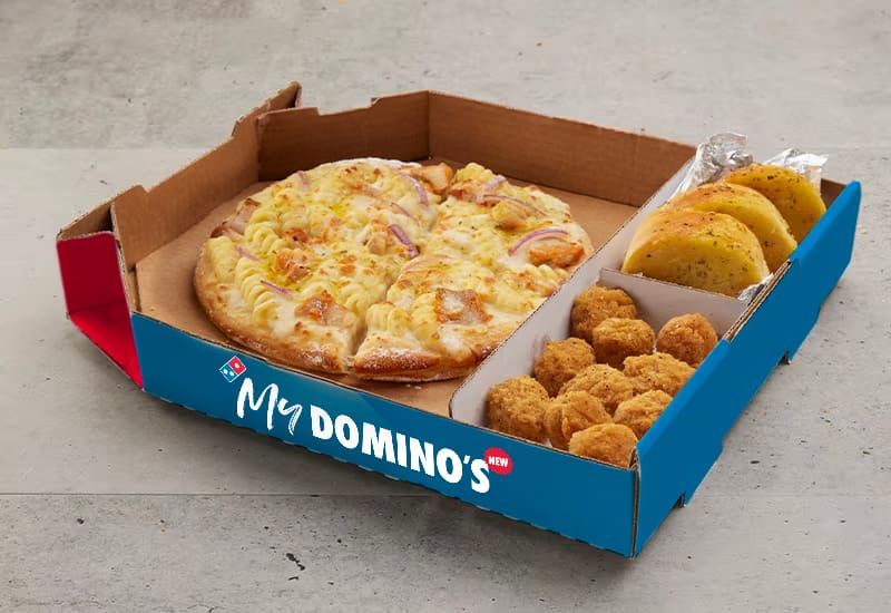 Mini Chicken Carbonara Pasta Pizza Domino's Pizza