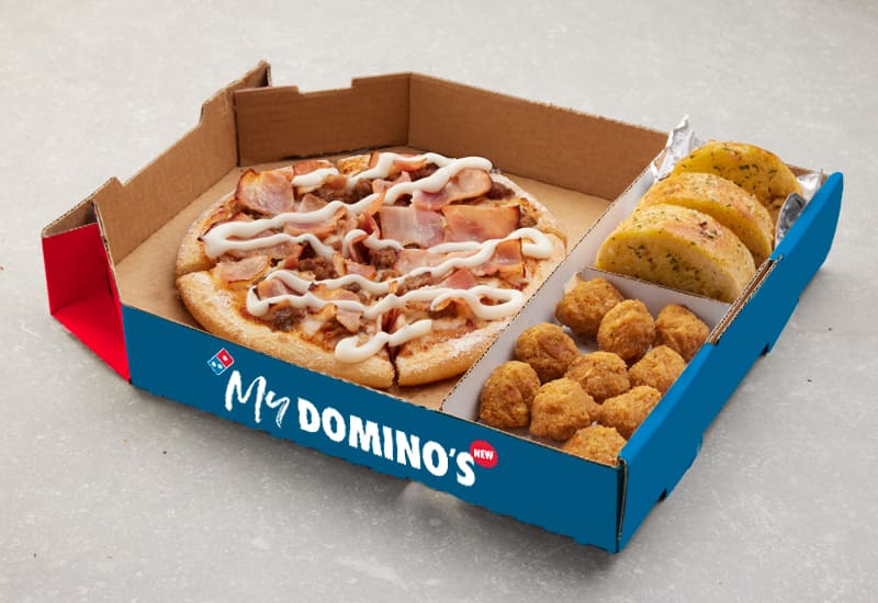 Mini Double Bacon Cheeseburger Domino's Pizza