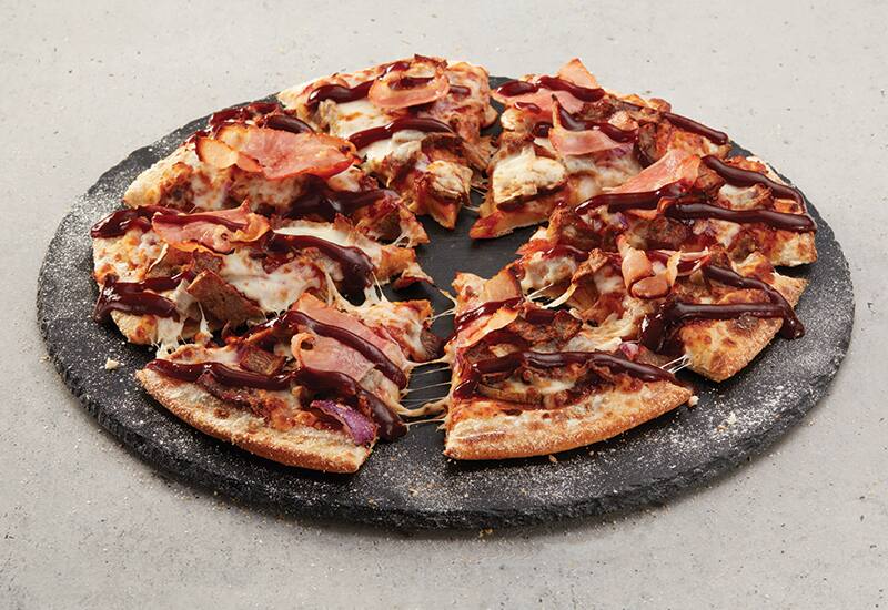 BBQ Steak & Bacon Domino's Pizza