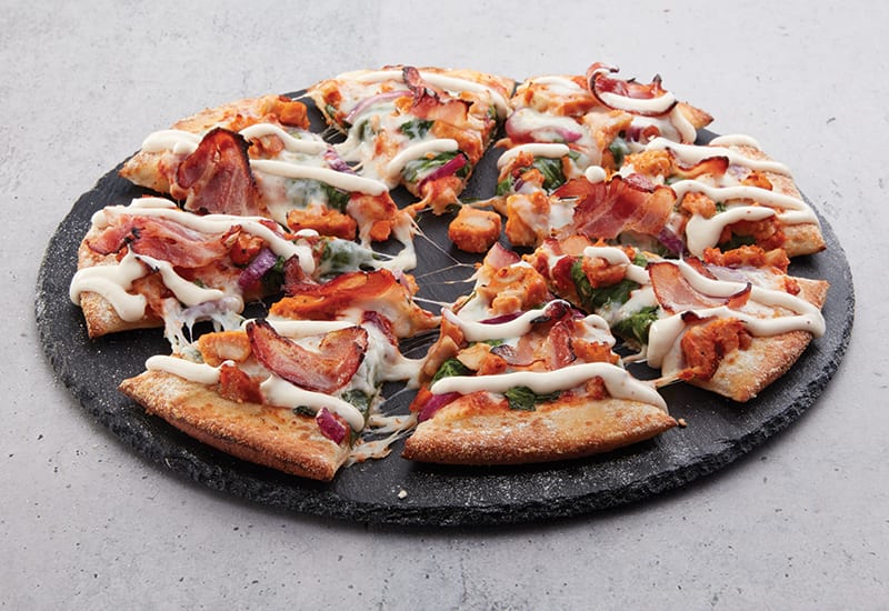 Garlic Chicken & Bacon Ranch Domino's Pizza