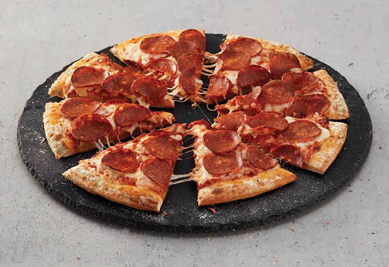Vegetarian PlantBased Pepperoni Domino�s Pizza