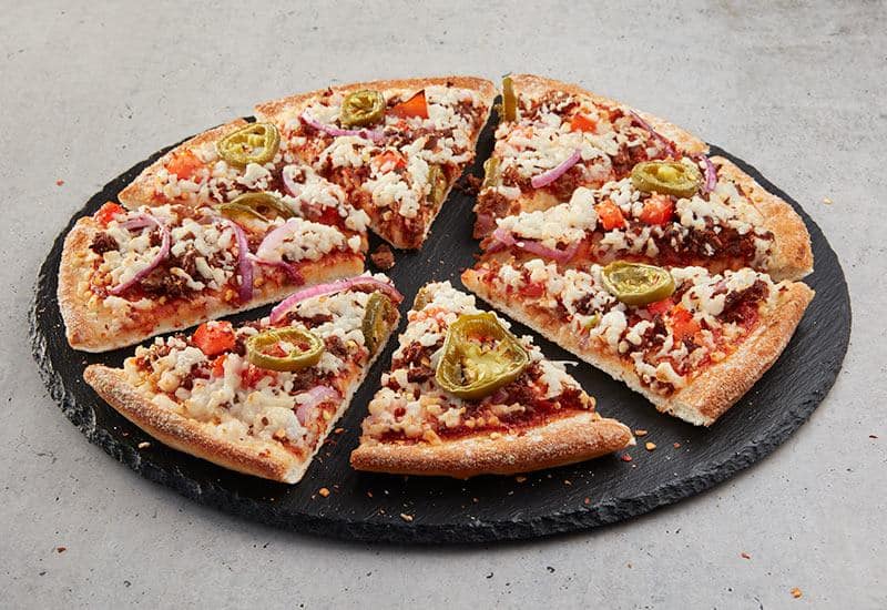 Calories in Dominos Vegetarian PlantBased Firebreather Pizza calcount