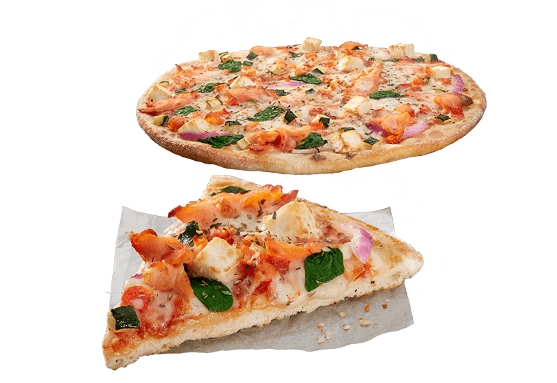 Salmon & Feta Domino's Pizza
