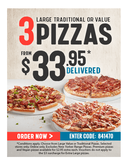 Dominos Delivery Vouchers Melbourne | Australian Hotel and