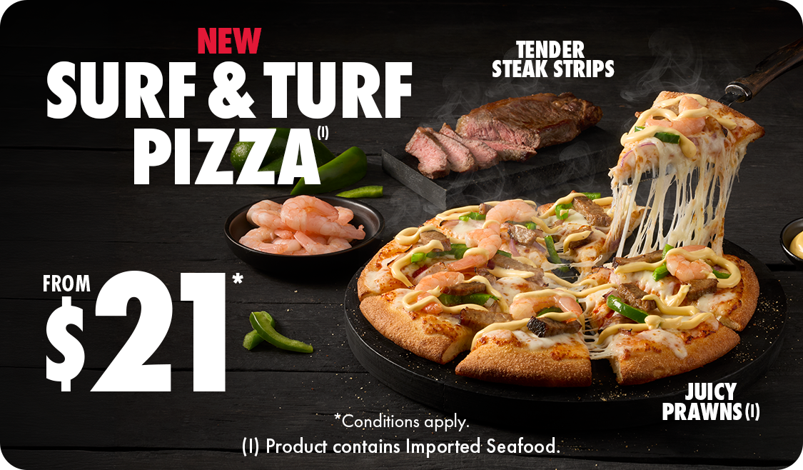 Surf and Turf Pizza from $21