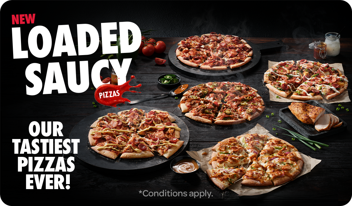 AU 250519 Meat Pie & Saucy Loaded Pizzas Saucy Loaded Pizzas SMSLP 1125X658