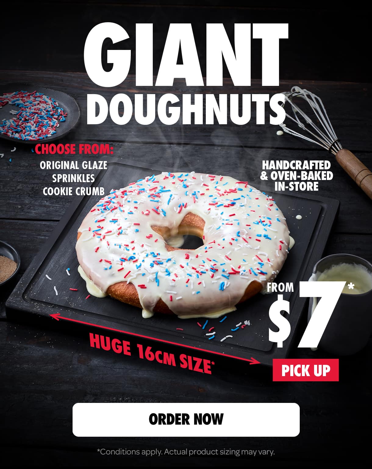 Giant Doughnuts - The Perfect Shareable Dessert Snack!