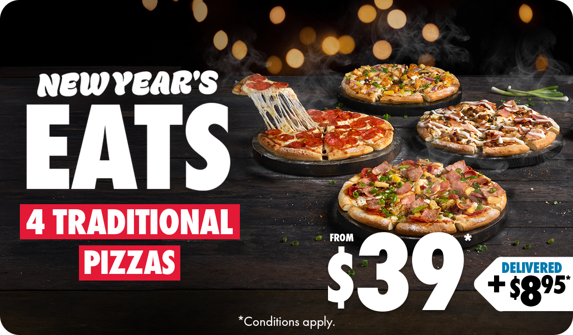 4 Traditional Pizzas